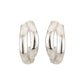 Rhodium Plated Textured Drop Earrings With Dangling Bar - Wahe Jewels - Swadesiicart