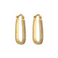 Premium Jewellery - Silver Toned Cz Studded Rhodium - Plated Square Handcrafted Studs Earrings - Wahe Jewels - Swadesiicart