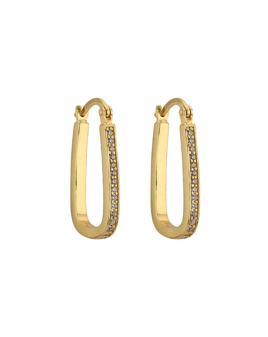 Premium Jewellery - Silver Toned Cz Studded Rhodium - Plated Square Handcrafted Studs Earrings - Wahe Jewels - Swadesiicart