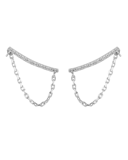 Gold-Polished With Cz Heart Petite Stud Earring For Women - Wahe Jewels - Swadesiicart
