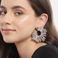 Gold-Polished With Crystal Bold Earring For Women - Wahe Jewels - Swadesiicart