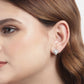 Silver Plated Cz & Pearl Square Stud Earring For Women - Wahe Jewels - Swadesiicart