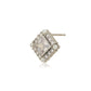 Silver Plated Cz & Pearl Square Stud Earring For Women - Wahe Jewels - Swadesiicart