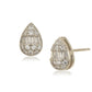 Gold-Polished Blue Stone Oval Drop Earring For Women - Wahe Jewels - Swadesiicart
