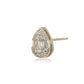 Gold-Polished Blue Stone Oval Drop Earring For Women - Wahe Jewels - Swadesiicart