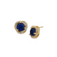 Green & Gold - Toned Circular Drop Earrings - Wahe Jewels - Swadesiicart