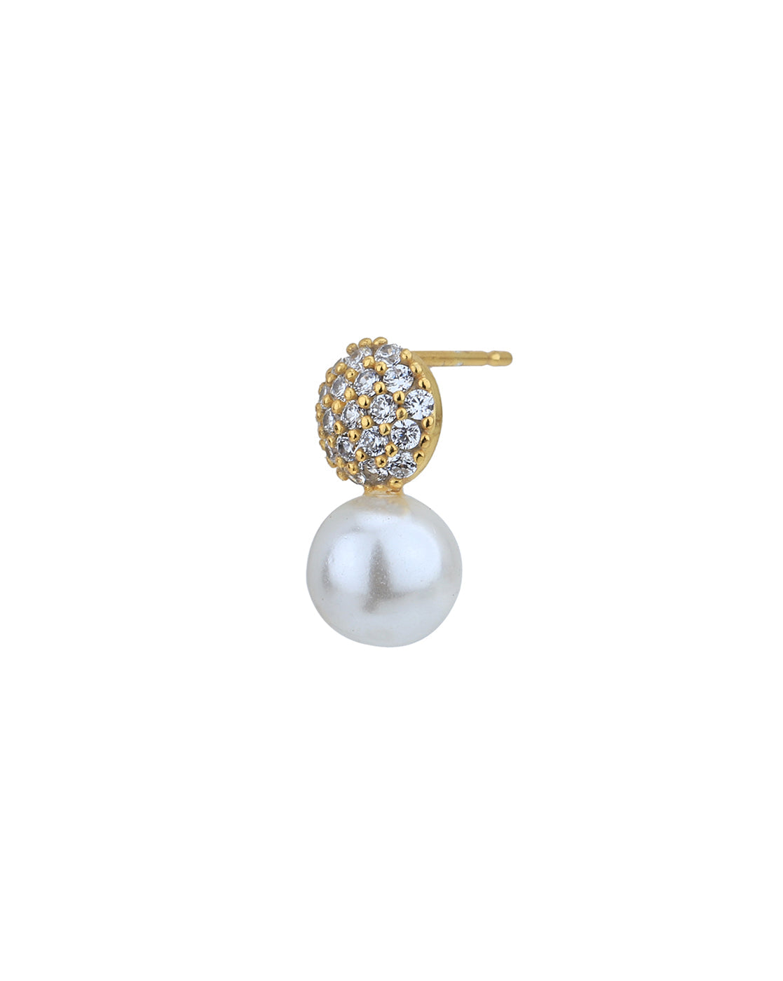 Gold-Polished With Cz Drop Earring For Women - Wahe Jewels - Swadesiicart