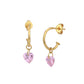 Rhodium Plated With Dangling Solitaire Drop Earring For Women - Wahe Jewels - Swadesiicart