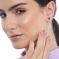 925 Sterling Silver Rhodium Plated Circular Hoop Earring For Women - Wahe Jewels - Swadesiicart
