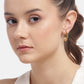 925 Sterling Silver Rhodium Plated Cz Triangular Drop Earring For Women - Wahe Jewels - Swadesiicart
