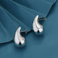 Rhodium Plated Cz Leaf Drop Earring For Women - Wahe Jewels - Swadesiicart