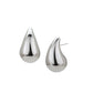 Rhodium Plated Cz Leaf Drop Earring For Women - Wahe Jewels - Swadesiicart