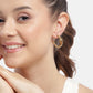 Rhodium Plated Drop Earring With Chain For Women - Wahe Jewels - Swadesiicart