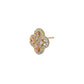 Rhodium Plated Silver Toned Pink Cz Studded Teardrop Shape Stud Earrings For Women - Wahe Jewels - Swadesiicart