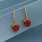 Women'S Brass Silver - Toned Rhodium Plated Cz Studded Handcrafted Geometric Drop Earrings - Wahe Jewels - Swadesiicart