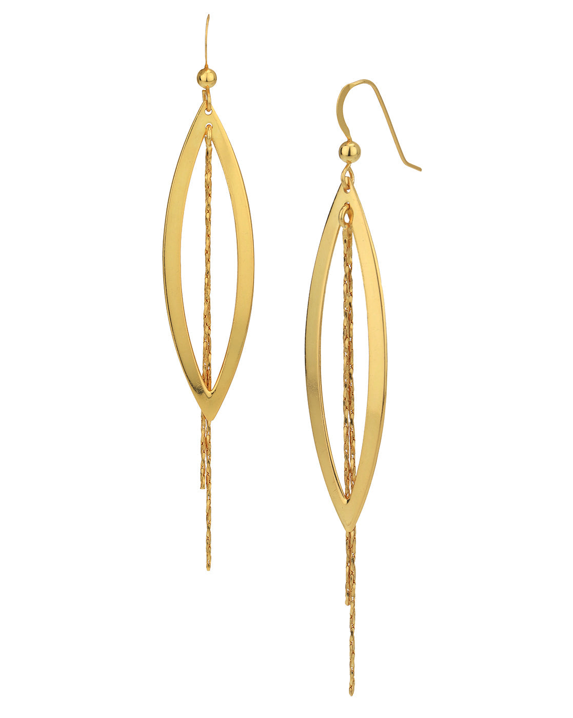 Gold-Polished Contemporary Hoop Earring For Women - Wahe Jewels - Swadesiicart