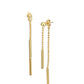 Rhodium Plated Cz Floral Drop Earring With Dangling Pearl For Women - Wahe Jewels - Swadesiicart