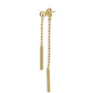 Rhodium Plated Cz Floral Drop Earring With Dangling Pearl For Women - Wahe Jewels - Swadesiicart