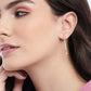 925 Sterling Silver Gold-Polished With Cz Contemporary Stud Earring For Women - Wahe Jewels - Swadesiicart