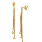 925 Sterling Silver Gold-Polished With Cz Contemporary Stud Earring For Women - Wahe Jewels - Swadesiicart