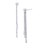Rhodium Plated White Pearl Spherical Drop Earring For Women - Wahe Jewels - Swadesiicart