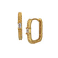 Rhodium Plated Cz Stone Hoop Earring For Women - Wahe Jewels - Swadesiicart