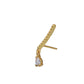Gold-Polished With Cz Climber Ear - Cuff Earring - Wahe Jewels - Swadesiicart