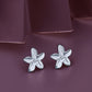 Rhodium Plated Cz Contemporary Stud Earring For Women - Wahe Jewels - Swadesiicart