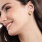 925 Sterling Silver Rose Gold-Polished Half Hoof Earring - Wahe Jewels - Swadesiicart