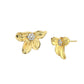 925 Sterling Silver Rose Gold-Polished Half Hoof Earring - Wahe Jewels - Swadesiicart