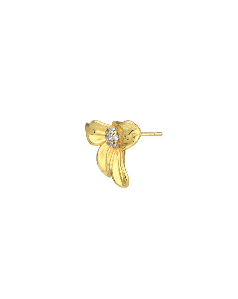 925 Sterling Silver Rose Gold-Polished Half Hoof Earring - Wahe Jewels - Swadesiicart