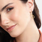 Rhodium Plated Contemporary Drop Earring With Dangling Pearl - Wahe Jewels - Swadesiicart