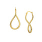 Rhodium Plated Contemporary Drop Earring With Dangling Pearl - Wahe Jewels - Swadesiicart