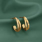 Rhodium Plated Square Hoop Earring For Women - Wahe Jewels - Swadesiicart