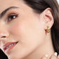 Rhodium Plated Square Hoop Earring For Women - Wahe Jewels - Swadesiicart