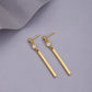 Tear Drop Rose Gold-Polished With Crystal Classic Drop Earring - Wahe Jewels - Swadesiicart