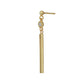 Tear Drop Rose Gold-Polished With Crystal Classic Drop Earring - Wahe Jewels - Swadesiicart