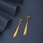 Rose Gold-Polished Half Hoop Earrings With Pearl - Wahe Jewels - Swadesiicart