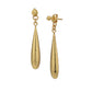 Rose Gold-Polished Half Hoop Earrings With Pearl - Wahe Jewels - Swadesiicart