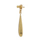 Rose Gold-Polished Half Hoop Earrings With Pearl - Wahe Jewels - Swadesiicart