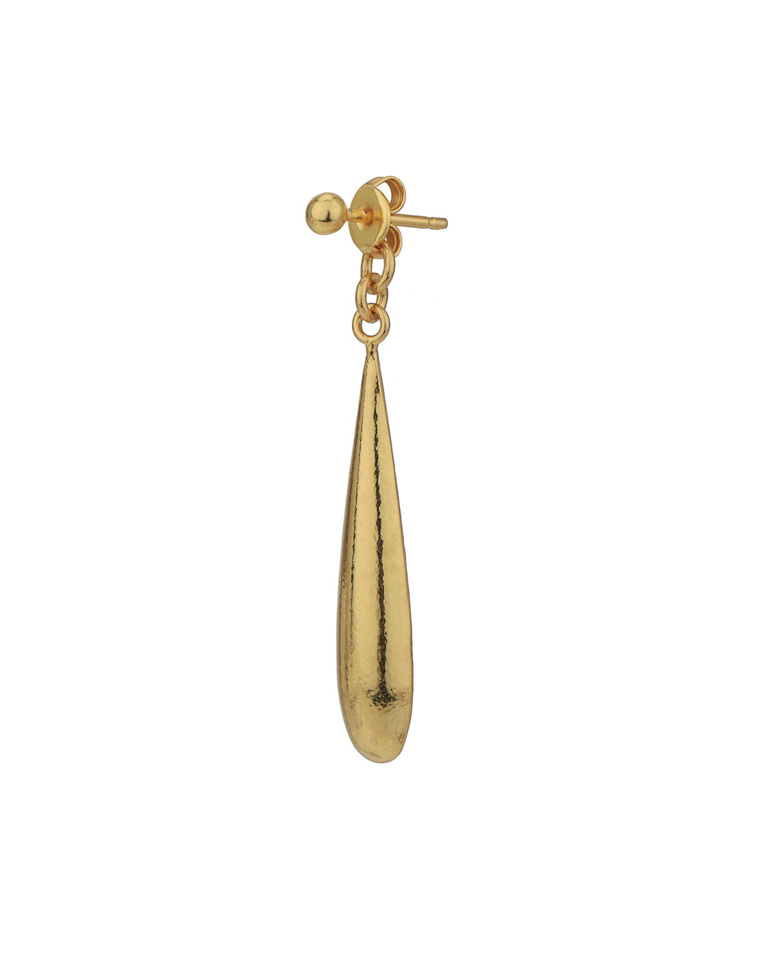 Rose Gold-Polished Half Hoop Earrings With Pearl - Wahe Jewels - Swadesiicart