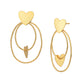 Premium Cz With Rhodium Plated Square Drop Earring - Wahe Jewels - Swadesiicart