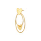 Premium Cz With Rhodium Plated Square Drop Earring - Wahe Jewels - Swadesiicart
