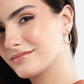 Rhodium Plated With Cz Contemporary Drop Earring For Women - Wahe Jewels - Swadesiicart