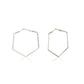 Gold-Polished Hoop Earring With Dangling Cz Stone For Women - Wahe Jewels - Swadesiicart
