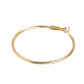 Gold-Polished Cz Fancy Half Hoop Earring For Women - Wahe Jewels - Swadesiicart