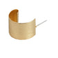 Gold-Polished Cz Fancy Half Hoop Earring For Women - Wahe Jewels - Swadesiicart