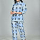Morchari Digital Print Semi Muslin Co-Ord Set Top & Trouser-Multicolor - Swadesiicart