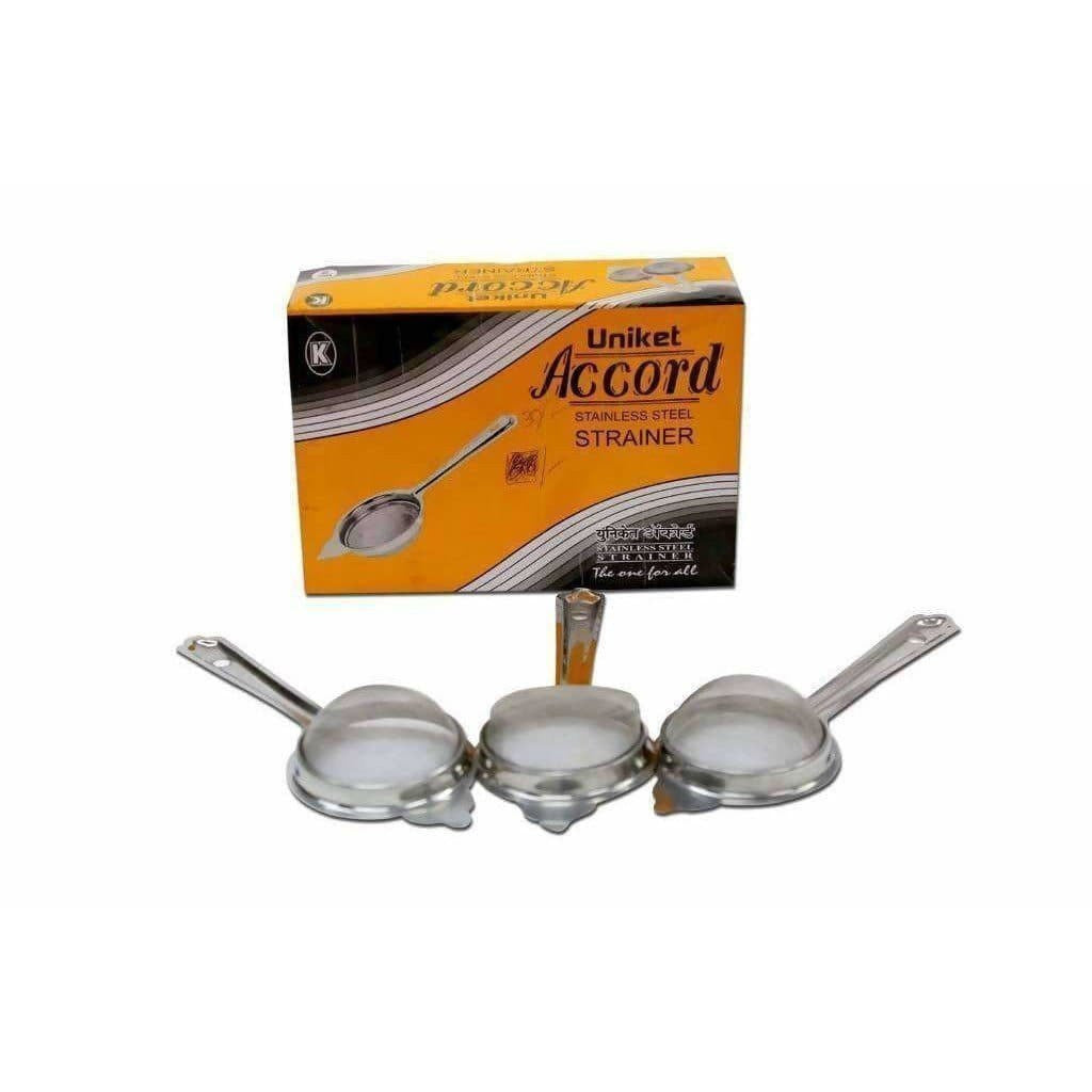 Uniket Accord Stainless Steel Tea Strainer - 1 PC - Swadesiicart
