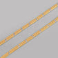 VOJ Dual Toned Self Designed Gold-Polished Chain For Men | Swadesiicart